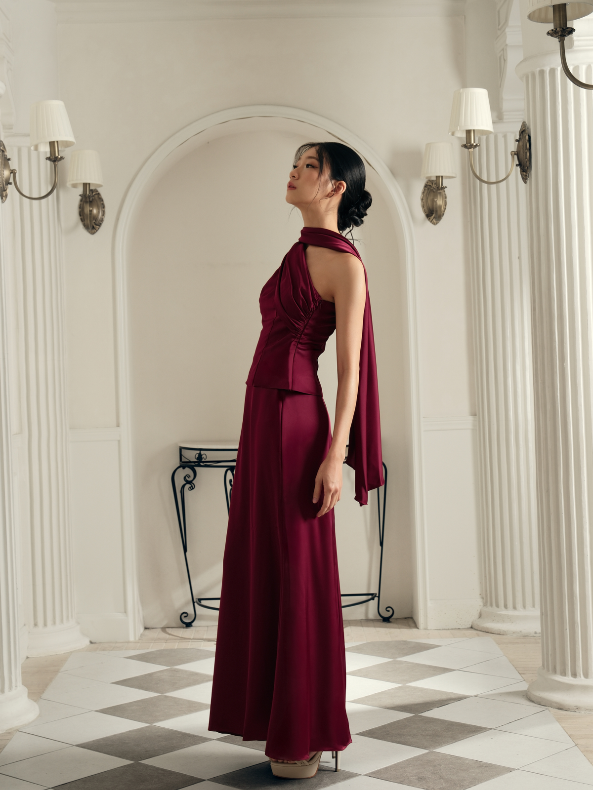 Alaia Top - Bordeaux Red (Pre-Order)