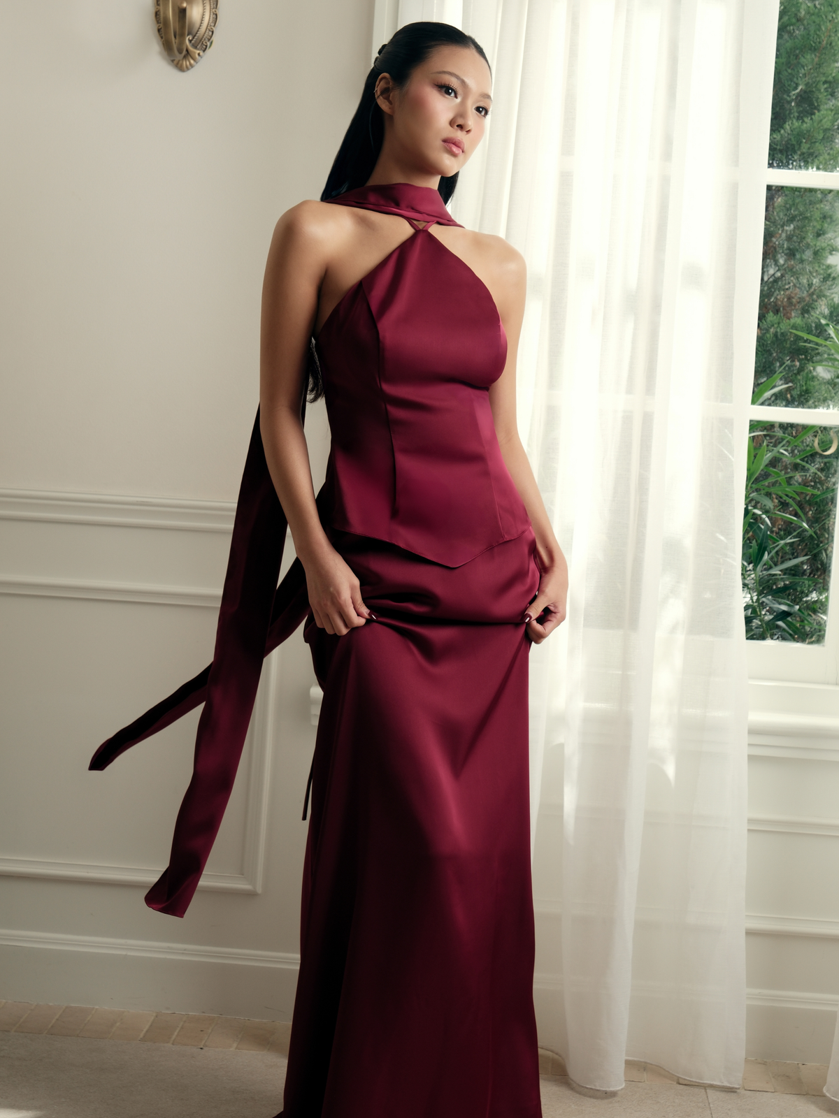 Zoe Top - Bordeaux Red (Pre-Order)